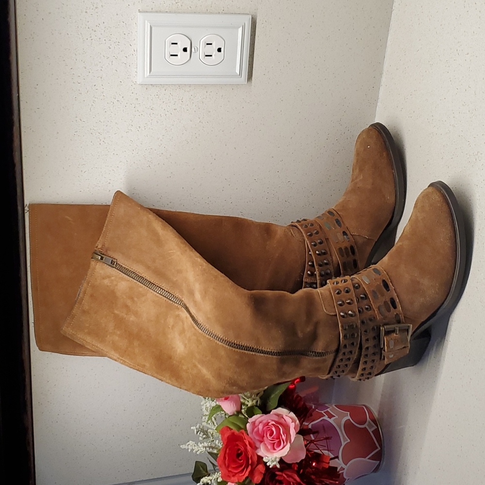 Wms BRONX tall leather boots (sz 6)